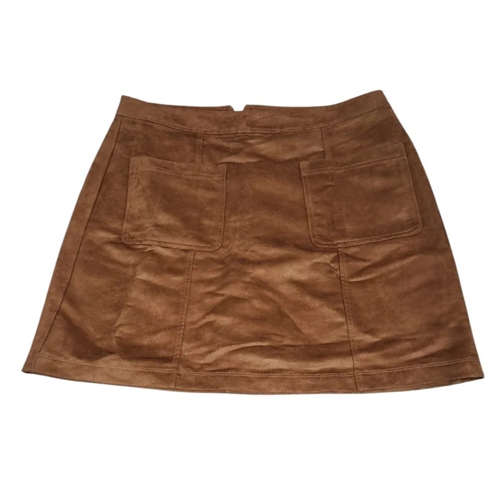 Old Navy Brown Suede Western Women's Mini Skirt Size 12